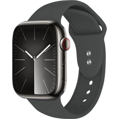Crong течен силиконов каишка Apple Watch 44/45/46/49 mm графит (CRG-44LQB-GRP) (CRG-44LQB-GRP)