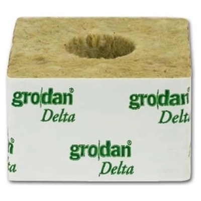 GRODAN pěstební kostka velká 100x100x65 mm s velkou dírou