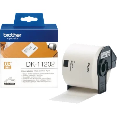 Brother ЛЕНТА ЗА ЕТИКЕТНИ ПРИНТЕРИ BROTHER ТИП QL - SHIPPING LABEL - 62 mm x 100 mm x 300 - PN DK11202 (DK-11202) (301BRADK11202)