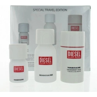 Diesel Plus Masculine EDT 75 ml + Plus plus EDT 30 ml + dezodorant 75 ml darčeková sada