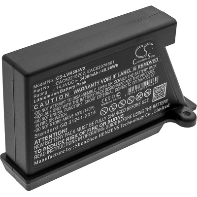 Cameron Sino Батерия за LG Hombot, LG VR серия, 3400 mAh (CS-LVR594VX)