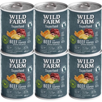 Wild Farm Superfood Beef 6 x 400 g