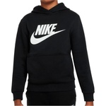 Nike Детски суичър Nike Big Kid's Sportswear Club Fleece Hoodie - Black / White - размер M (704-5746-0213)