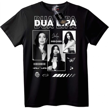 NOONEBRAND Тениска Dua Lipa със Снимки и Символи - XL, White