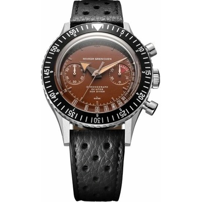 Nivada Grenchen Chronomaster Tropical - Black Racing Strap
