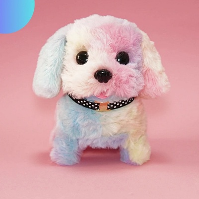 Плюшено куче Дъга, ходи, маха с опашка и лае М21-310