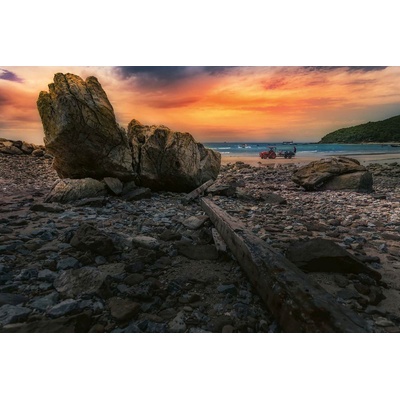 DIMEX ART Флизелинов фототапет скали на брега 375 x 250 см