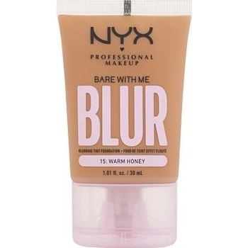 NYX Professional Makeup Bare With Me Blur Tint Foundation zmatňující make-up se středním krytím 15 warm honey 30 ml