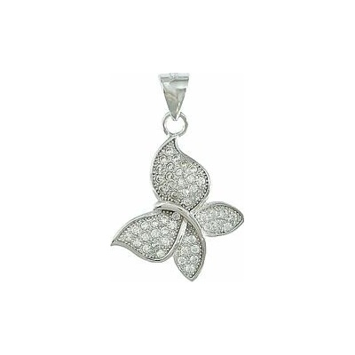 Infinitysilver Stříbrný přívěšek motýl se zirkony A4465001