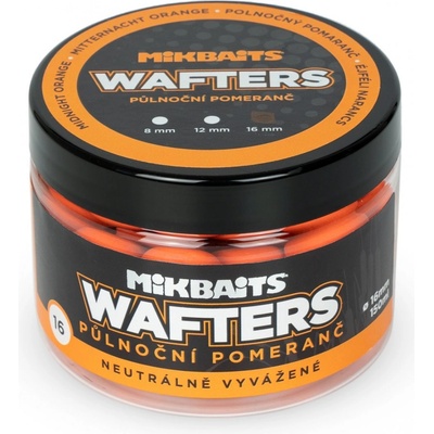 Mikbaits boilies Wafters Polnočný Pomaranč 150ml 16mm