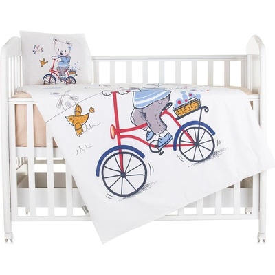 Chipolino Спален комплект 5 части мече с колело (3800931060701)