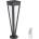 V-TAC Led соларна лампа 2w, 3.7v, ip65, 3000k, черна (vt1716)