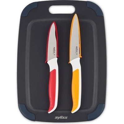 Zyliss (Швейцария) Комплект от 2 броя ножове zyliss с дъска за рязане (zyliss 910067)