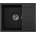 Inter Ceramic Кухненска мивка ICGS 8220 BLACK, Inter Ceramic, гранит, с плот, със сифон, 62x50см (8220BLACK)