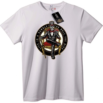NOONEBRAND Тениска Комарджийски живот - M, White