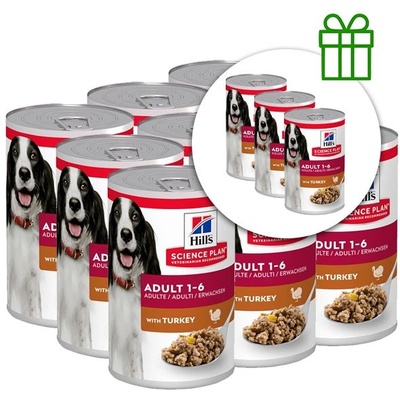 Hill's Hill s Science Plan Canine Adult Turkey 370 г, 9+3 БЕЗПЛАТНО
