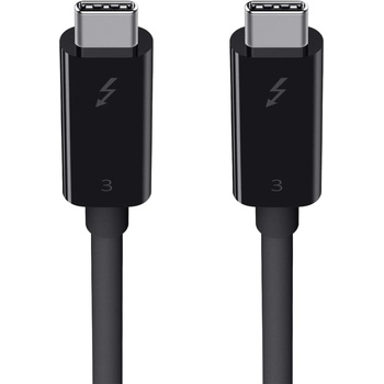 Belkin Thunderbolt 3 Cable - USB-C към USB-C кабел с Thunderbolt 3 и поддръжка на 5K (80 см) (черен)