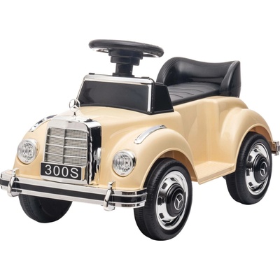 Mamido elektrické autíčko Mercedes Benz 300S béžová