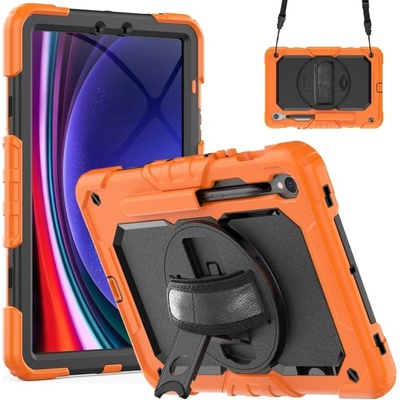 Protemio SOLID 360 Odolný obal pre Samsung Galaxy Tab S9 Tab S9 FE Tab S10 FE 102884 oranžový
