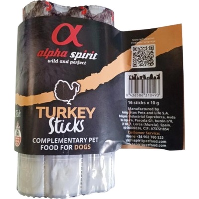 Alpha Spirit 16 Sticks - Morčacie tyčinky 160 g
