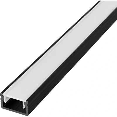 LEDprodukt LED lišta povrchová - S31 čierna Dĺžka: 2m, Typ krytky: Mliečna krytka zaklapávacia (difúzor)