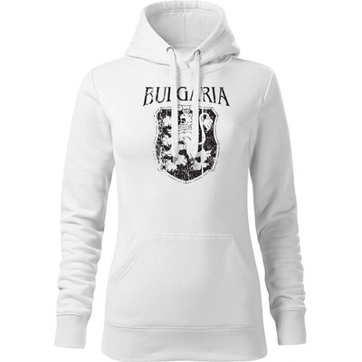 DRAGOWA дамски суитшърт с качулка Герб, бял (37468)