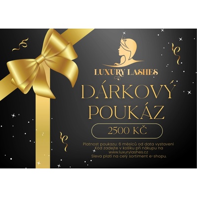 Luxury Lashes Dárkový poukaz 2500 Kč