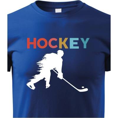Dětské tričko Hockey Modrá Canvas tričko Bezvatriko.cz 0987