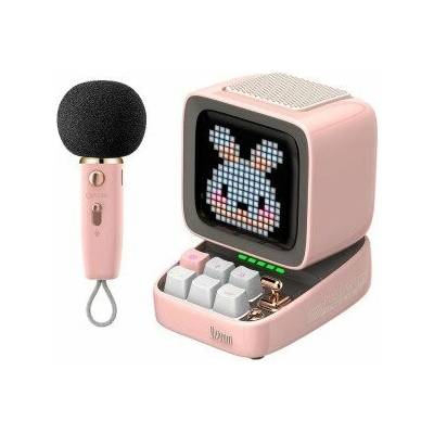 Divoom Ditoo 5M růžový Bluetooth s pixel artem.