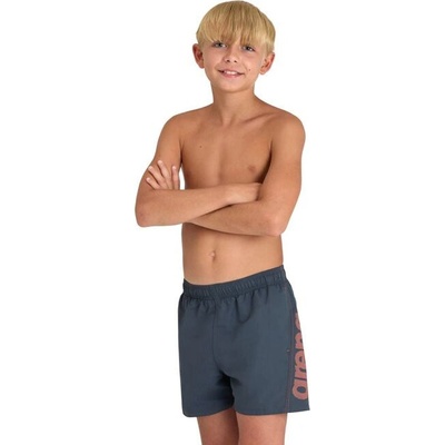 Arena Fundamentals Logo jr. Boxer chlapecké šortky R šedé