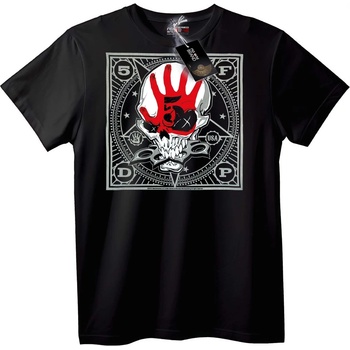 NOONEBRAND Тениска Skull Ръчен отпечатък - S, White