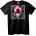 NOONEBRAND Тениска Skull Ръчен отпечатък - S, White