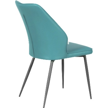 Carmen Трапезен стол laredo 2 y силиконова кожа - аквамарин 25 (b3532148)