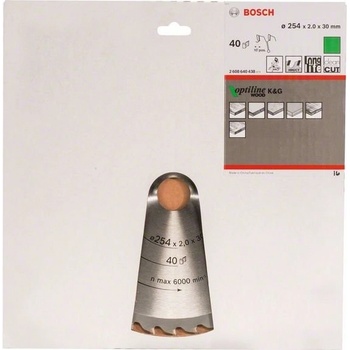 BOSCH Pílový kotúč Optiline Wood, 254x2,0/1,4 mm 2.608.640.438