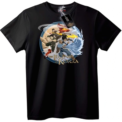 NOONEBRAND Тениска Легендата за Кора - 2XL, Black