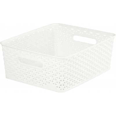 CURVER box úložný RATTAN 35x30x13cm (M),"Y" STYLE, PH KRÉM