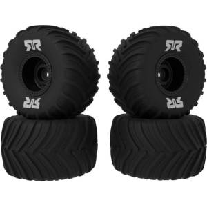 Arrma колело с гума dBoots Chevron MT, диск черен (4): GROM