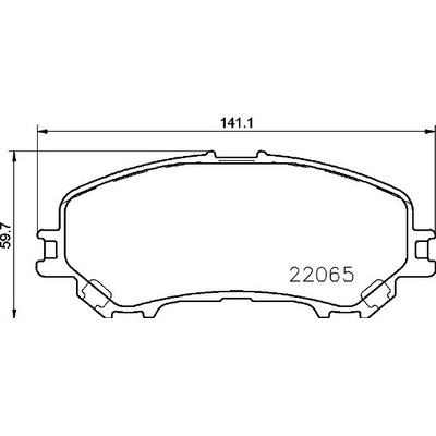 Sada brzdových platničiek kotúčovej brzdy BREMBO P 56 100