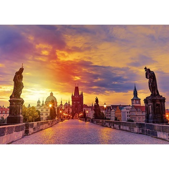 Enjoy - Puzzle Charles Bridge at Sunset, Prague - 1 000 piese