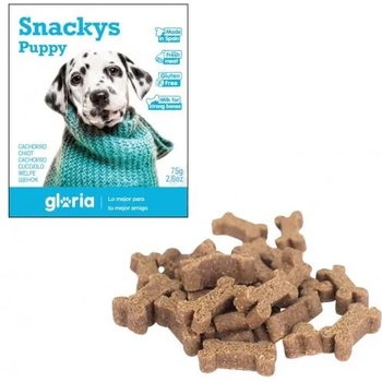 GLORIA Snackys Puppy - меки деликатесни хапки БЕЗ ГЛУТЕН за малки кученца 75 гр AL00393