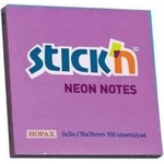 STICK'N Notes stickn 76 x 76 mm neon colors (100), purple
