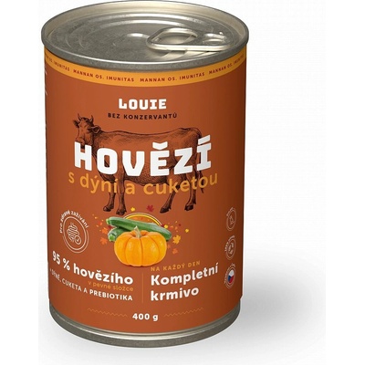 Louie hovädzie a tekvica s prebiotikami 400 g