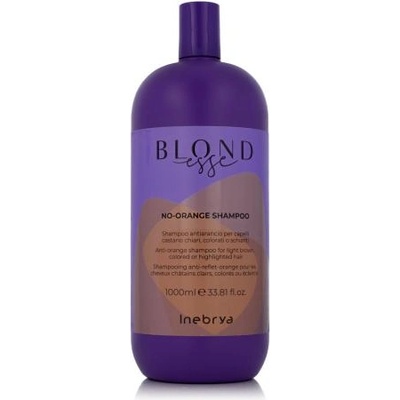 Inebrya BLONDesse No-Orange Shampoo 1000 ml шампоан боядисана коса обезцветена коса унисекс