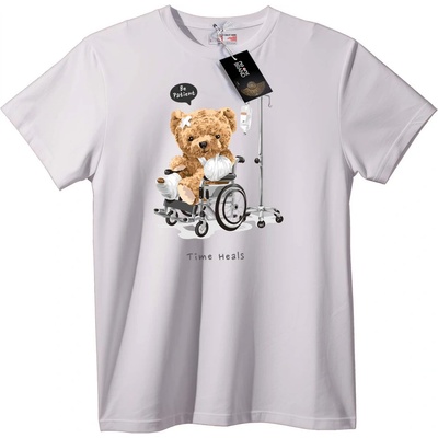 NOONEBRAND Тениска Лечебен Мечок - 4XL, White