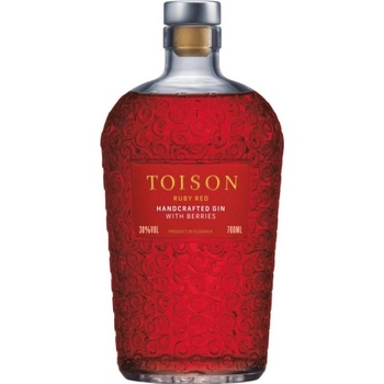 TOISON REMESELNÝ GIN RUBY RED 38 % 0,7 l (čistá fľaša)