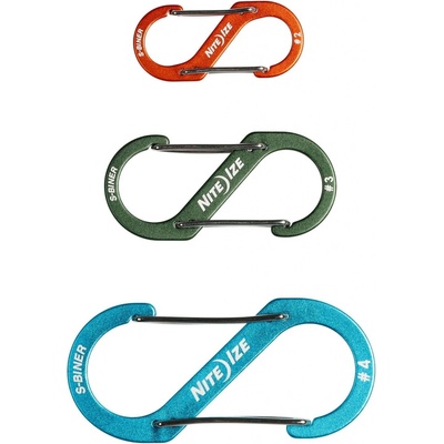 Nite Ize S-Biner Aluminum Combo 3 Pack