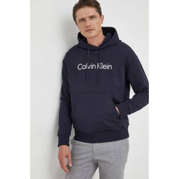 Calvin Klein tmavomodrá s kapucí s aplikací K10K111345