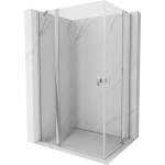 Mexen Mist Duo люлееща се душ кабина 80 x 70 см, прозрачна, хром - 8A4-080-070-01-00 (8A4-080-070-01-00)
