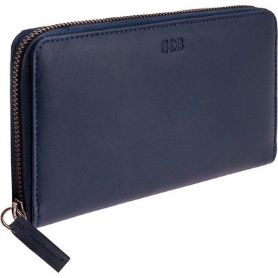 Luxusní dámská kožená Soft navy modrá