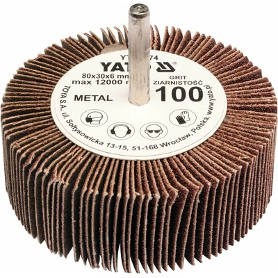 Yato Kotouč lamelový radiální 80 x 30 x 6 mm P80 YT-83373